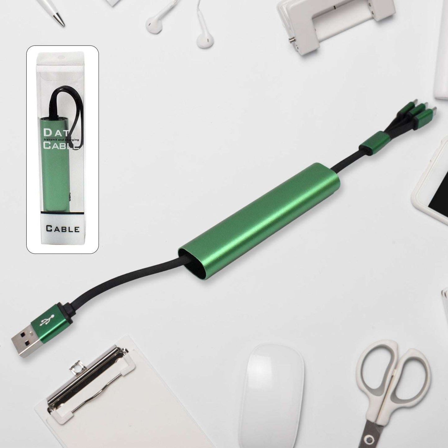 Charging Cable 3 In 1 Extendable Data Transmit Charging Cable (1 Pc) - LootFaat