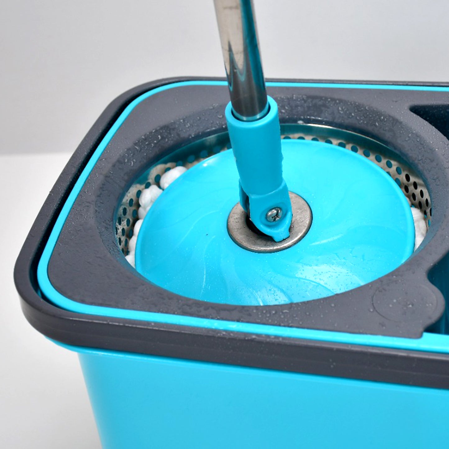 Quick Spin Mop Plastic Spin Bucket Floor Cleaning Easy Wheels Big Bucket Floor Cleaning Mop With Bucket - LootFaat