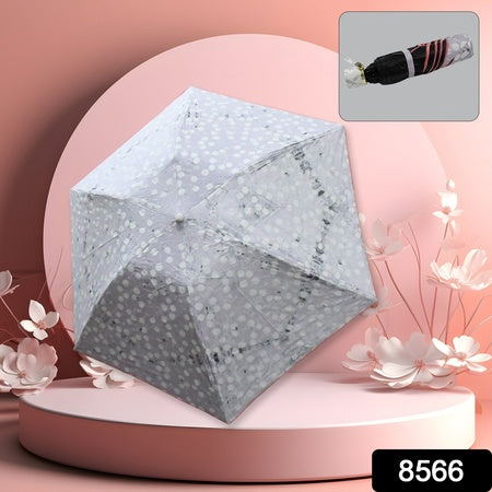 2 Fold Sun Protective Solid Foldable Outdoor Umbrellaportable Sunuv Protection Lightweightrain Umbrella With Umbrella Casefor Girls Women Men Boys - LootFaat