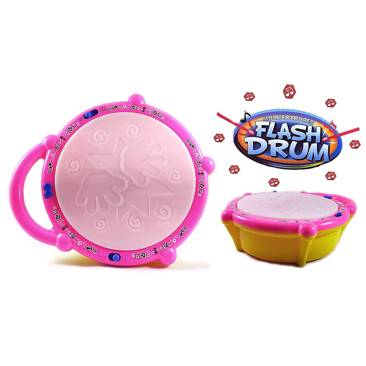 Flash Drum Toys For Kids With Light Musical Sound Colorful Plastic Baby Drum Musical Toys For Children Baby Toy Instrument Best Gift For Boys Girls. - LootFaat