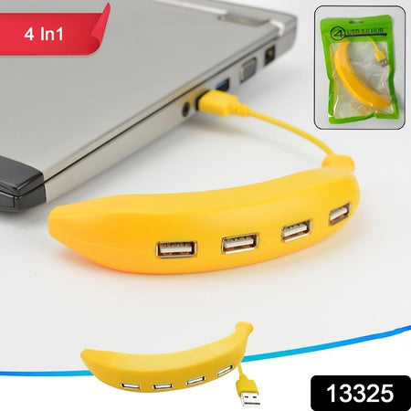 Banana Shape Usb Hub 2.0 Hub Usb Splitter 4-port Usb Hub (1 Pc) - LootFaat