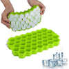 Honeycomb Ice Cube Tray - 37 Cavity Silicone Mould for Whiskey, Cocktails & More