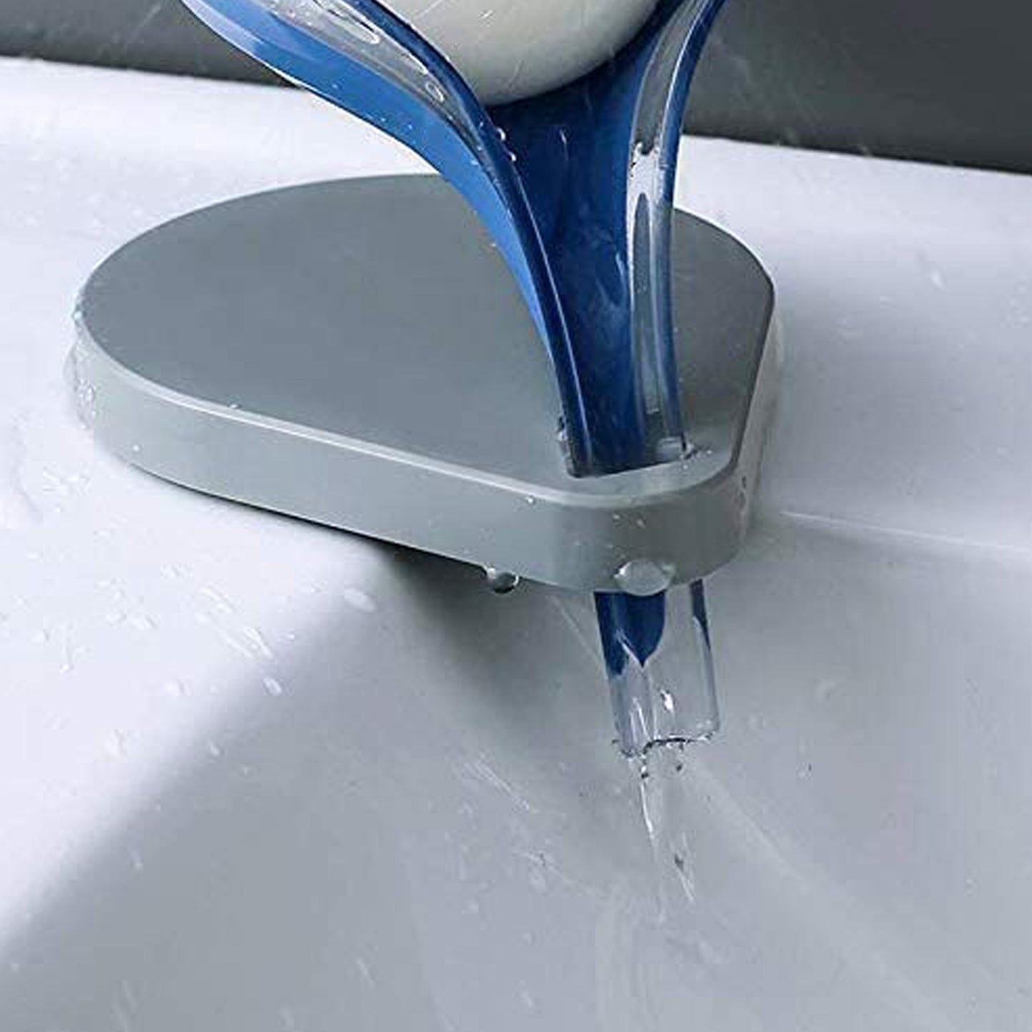 Soap Tray Self Draining Leaf Soap Box Storage Soap Box Rack Leaf Laundry Soap Box With Suction Cup Suitable For Bathroom And Kitchen Plastic Tray Rack (1 Pc) - LootFaat