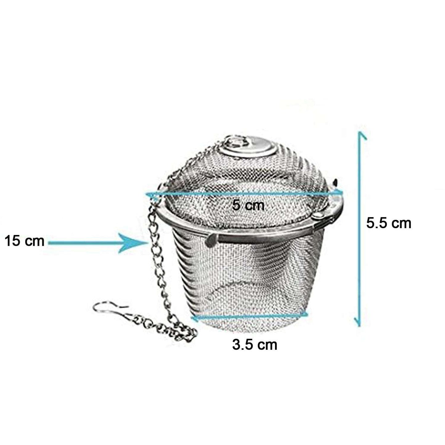 Stainless Steel Spice Tea Filter Herbs Locking Infuser Mesh Ball - LootFaat