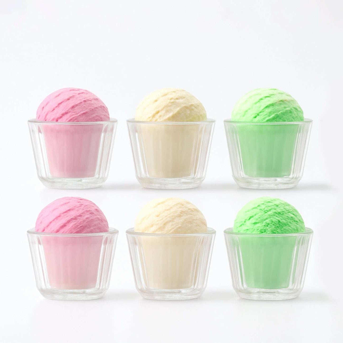 Premium Transparent Plastic Dessert Bowl Set 6 Pieces