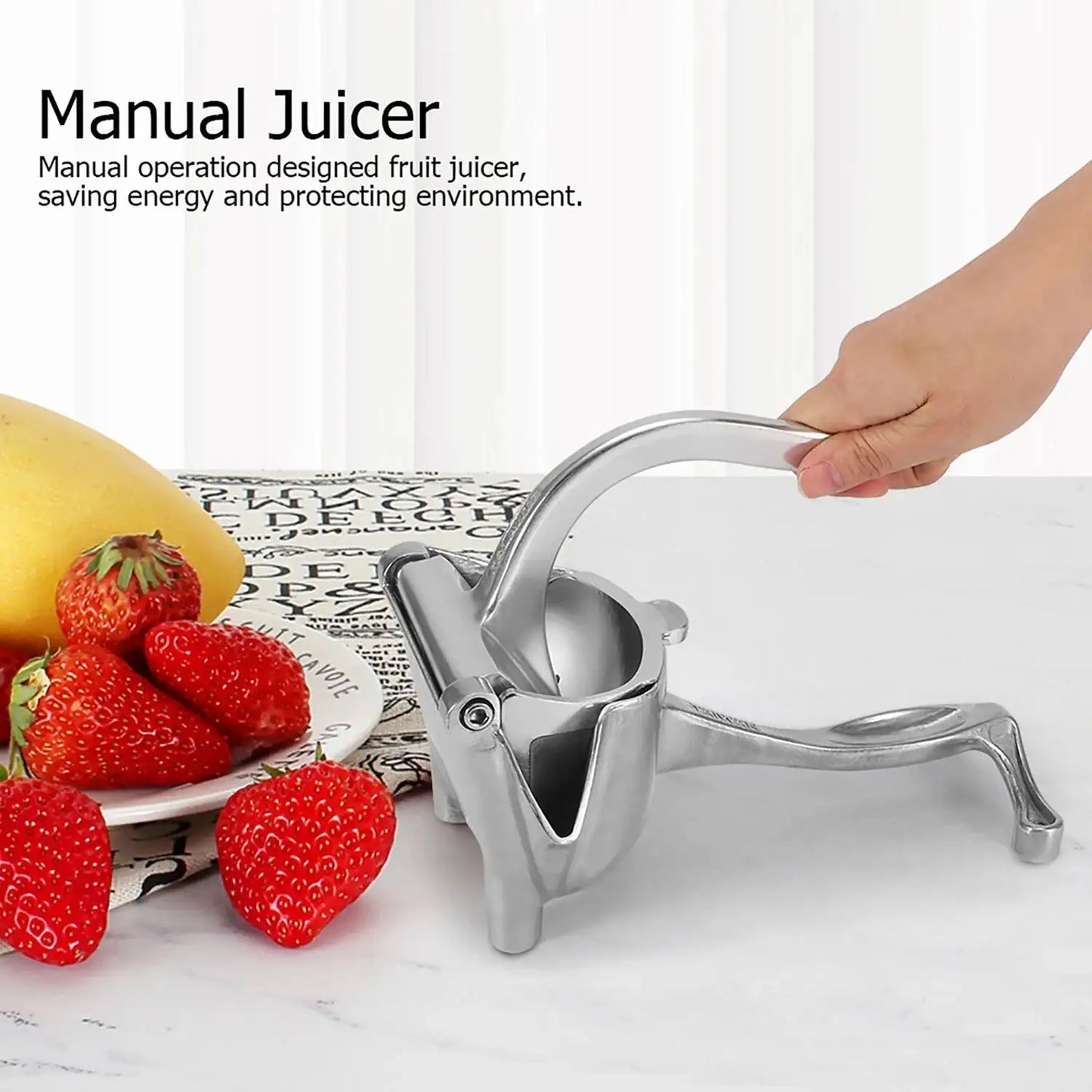 Manual Aluminium Metal Fruit Press Juicer ( Brown Box ) - LootFaat