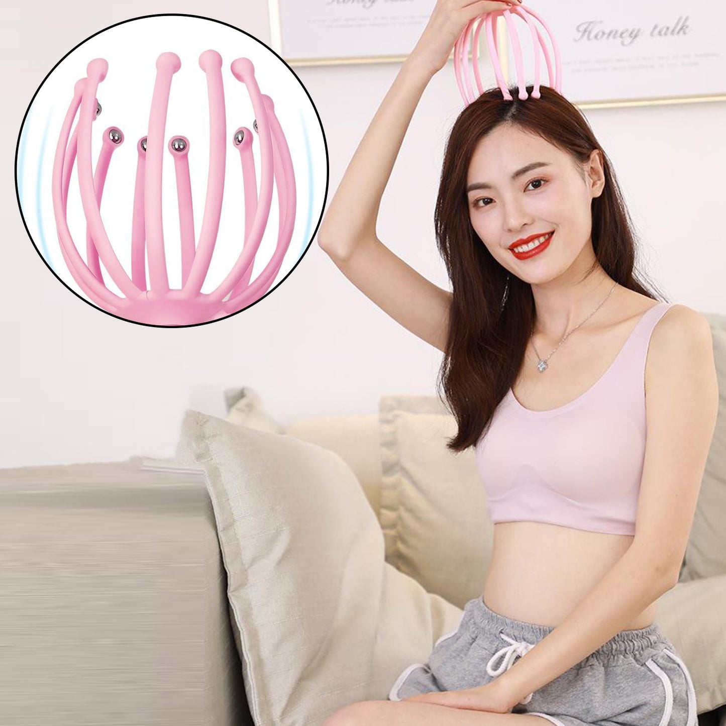 Octopus Stress Relief Therapeutic Scalp Massager - LootFaat