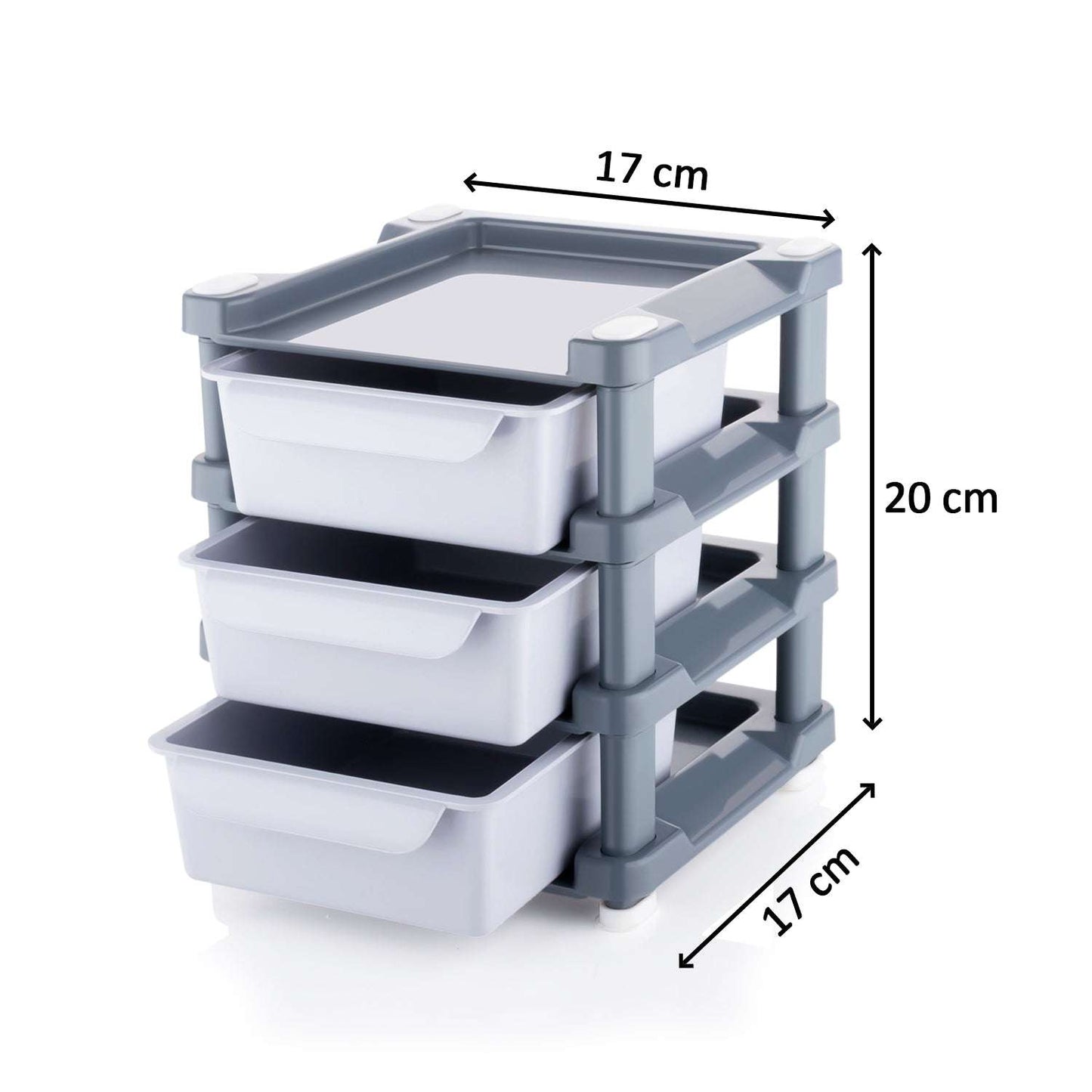 Mini 3 Layer Drawer Used For Storing Makeup Equipments And Kits Used By Womens And Ladies. - LootFaat