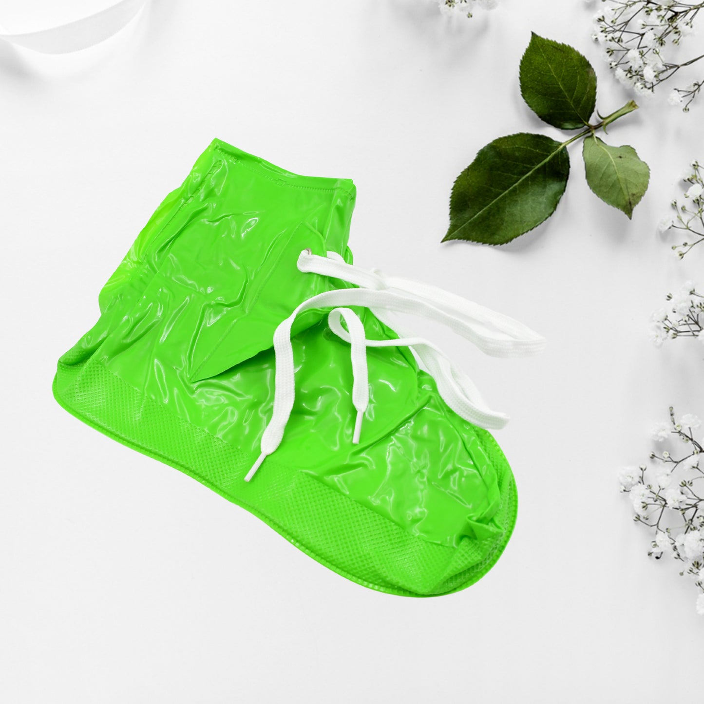Plastic Shoes Cover Reusable Anti-slip Boots Zippered Overshoes Covers Shoe Laces Waterproof Snow Rain Boots For Kids Adult Shoes For Rainy Season (1 Pair) - LootFaat