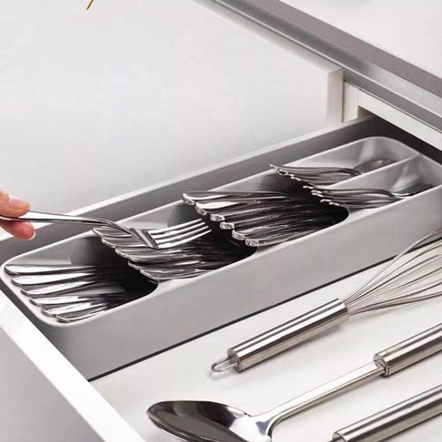 1 Pc Cutlery Tray Box Used For Storing Cutlery Items And Stuffs Easily And Safely. - LootFaat
