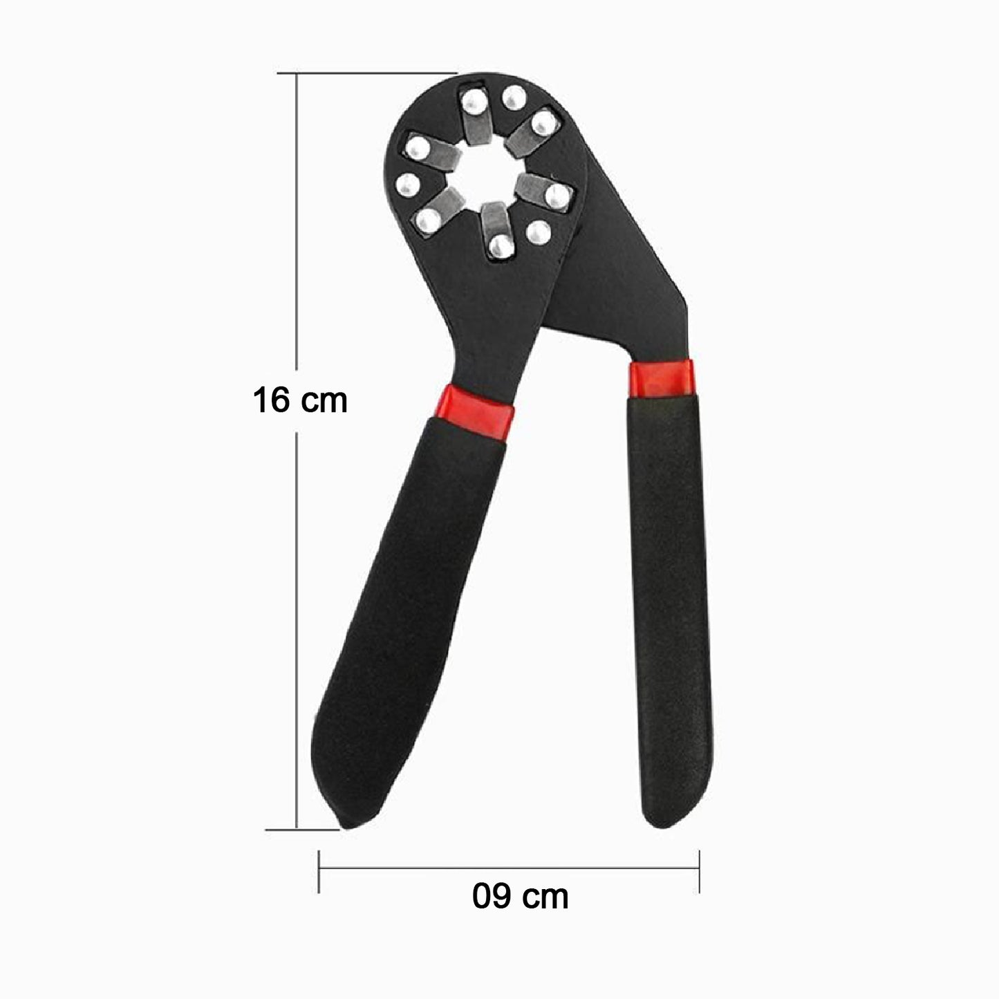 Multi-function Hexagon Universal Wrench Adjustable Bionic Plier Spanner Repair Hand Tool (Small) Single Sided Bionic Wrench Household Repairing Wrench Hand Tool - LootFaat