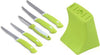 6-Piece Stainless Steel Knife & Peeler Set with Stand