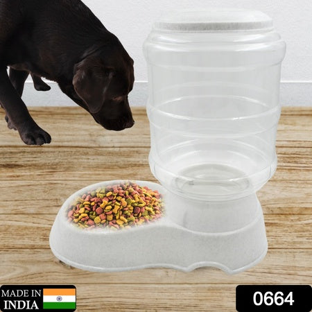 Pet Feeder Food Dispenser - Replenish Pet Food For Dog Cat Animal Automatic Gravity Dry Food Storage Bottle - LootFaat
