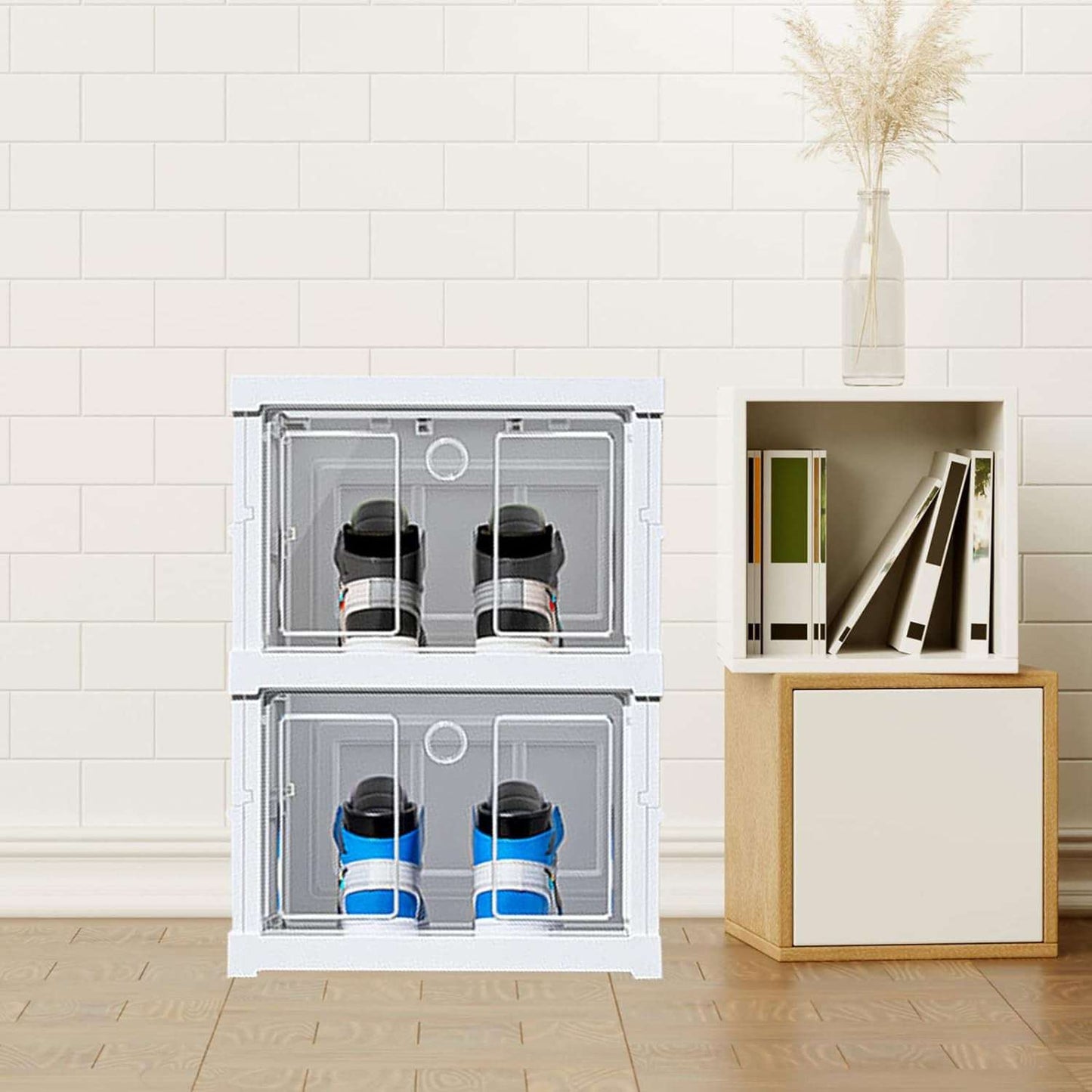 Stackable Multifunctional Storage For Clothes Foldable Drawer Shelf Basket Utility Cart Rack Storage Organizer Cart For Kitchen Pantry Closet Bedroom Bathroom Laundry (2 Layer 1 Pc) - LootFaat