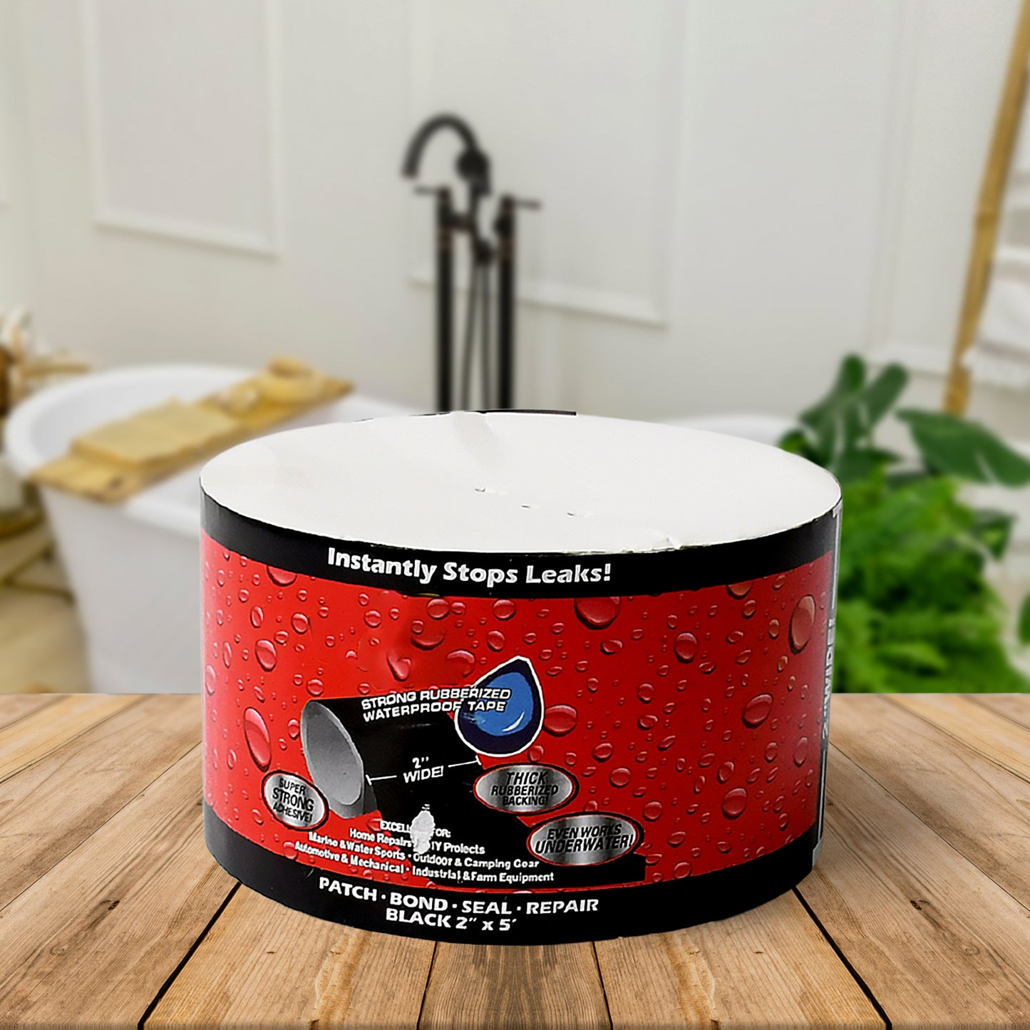 Leak Proof Tape Sealing Tape Stickers Water Leakage Stopper Block Quick Pipe Fix Pvc Waterproof Strong Adhesive Diy Home Garden Sticker Tapes (50mmx1.5m) - LootFaat