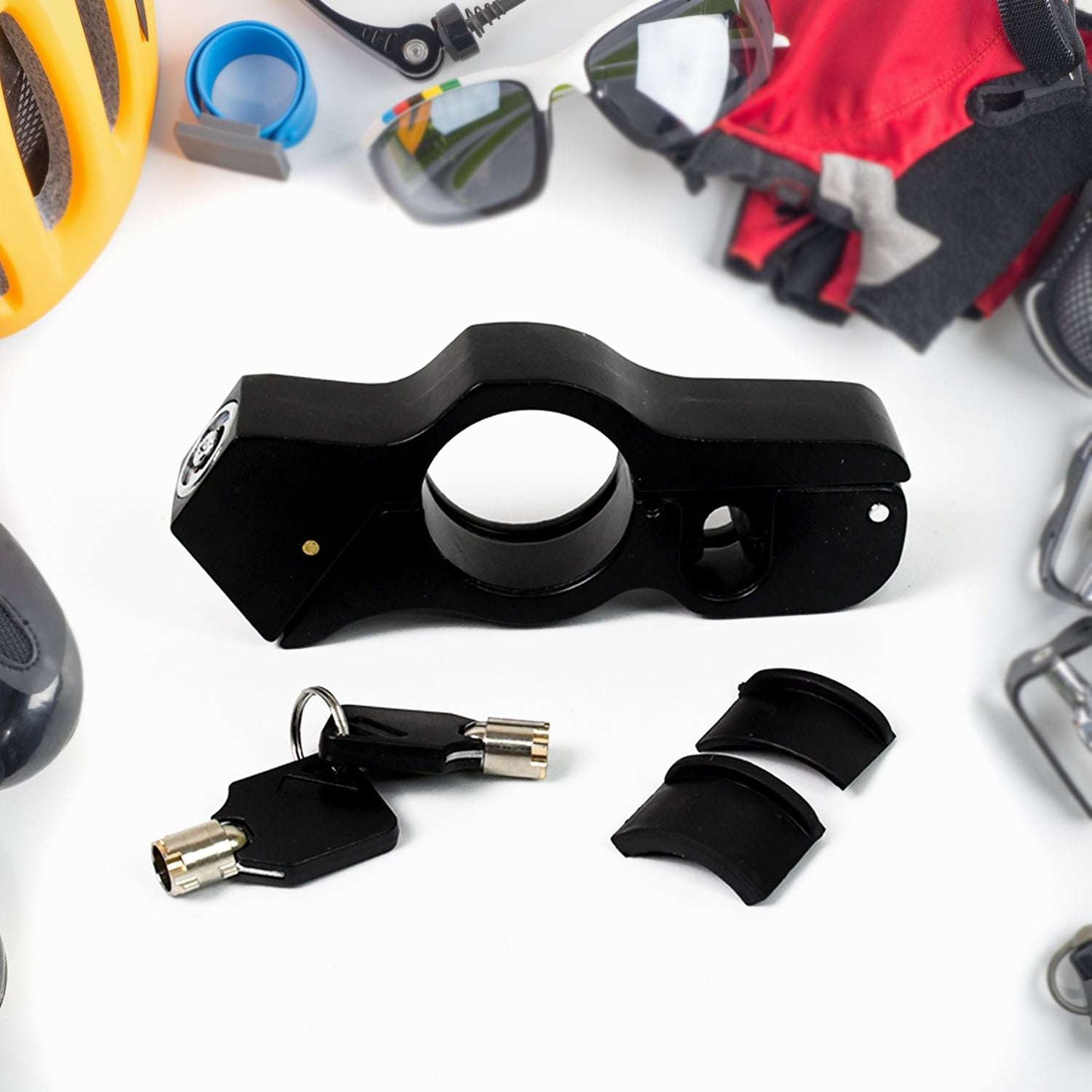 Motorcycle Grip Lock Universal Motorcycle Handlebar Throttle Grip Security Lock - LootFaat