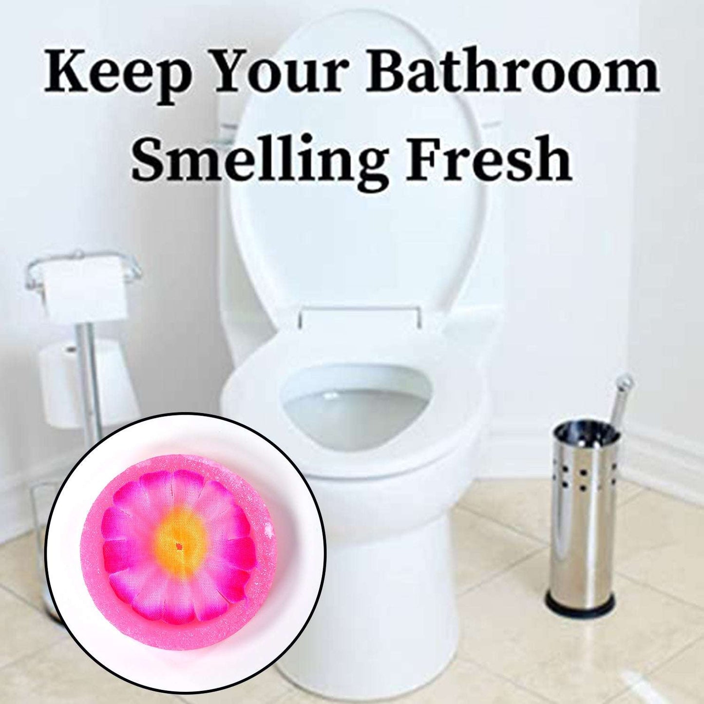 World Air Freshener Flowers Block For Bathroom And Toilet - LootFaat