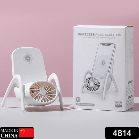 Portable Mobile Phone Holder Fan Personal Fan Multi- Function Fan Handheld Charging Fan (Battery Not Include) - LootFaat