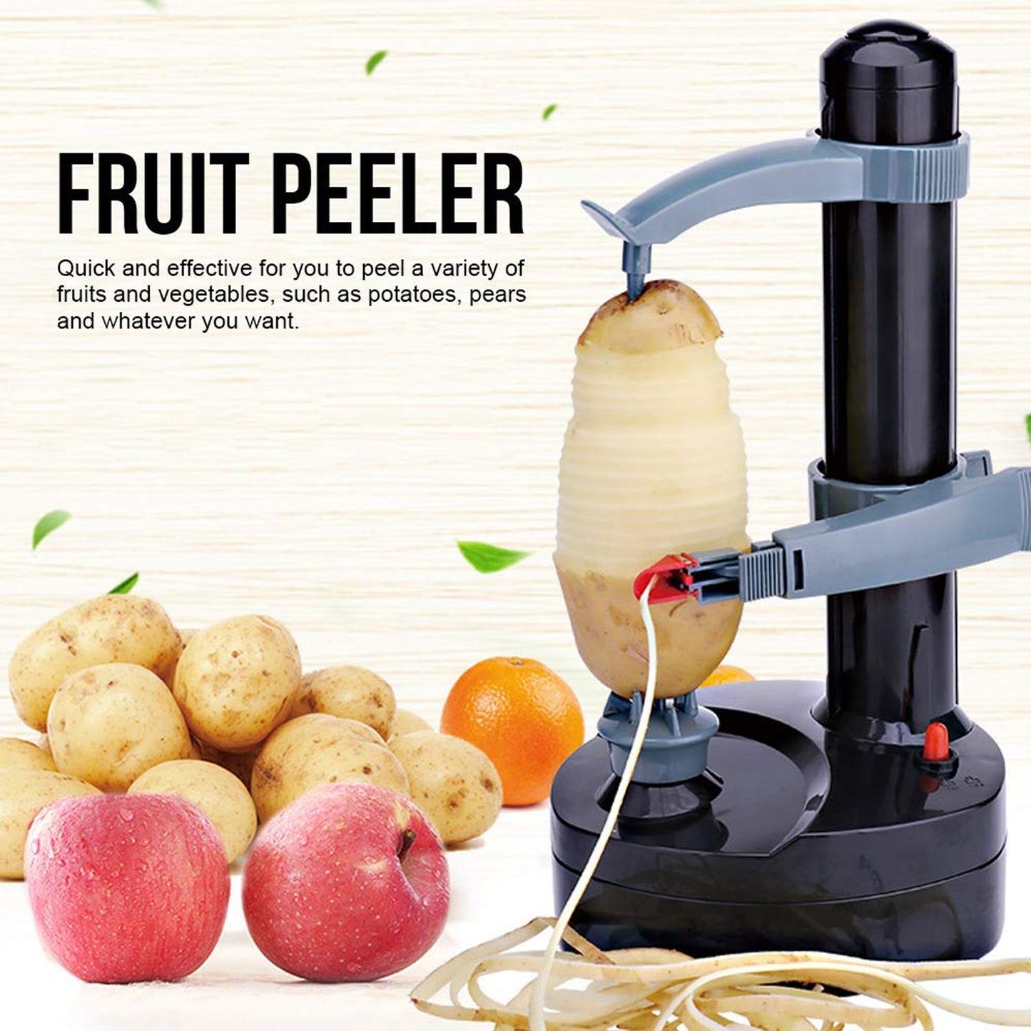 Multipurpose Electric Vegetable Fruit Peeler Automatic Potato Peeler (1 Pc) - LootFaat
