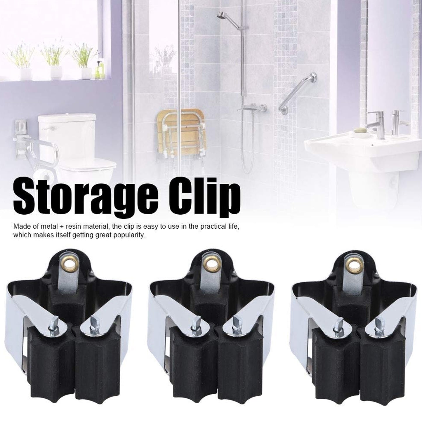 Multifunction Wall Mount Garage Holder For Mop Broom Hanger (4 Pcs Set) - LootFaat
