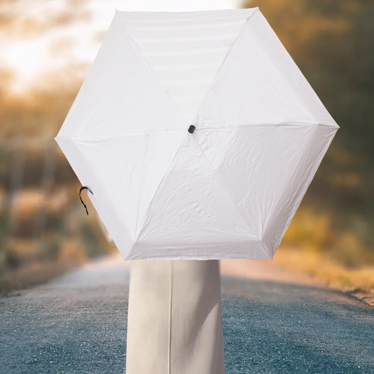 3-fold Sun Rain Protective Solid Foldable Umbrella (1 Pc) - LootFaat