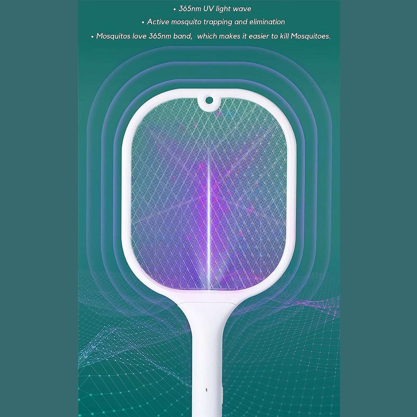 Mosquito Killer Racket Rechargeable Automatic Electric Fly Swatter Mosquito Zapper Racket With Uv Light Lamp Mosquito Swatter With Usb Charging Base Electric Insect Killer Racket Machine Bat - LootFaat