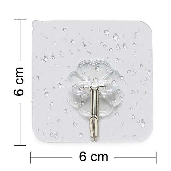 Multipurpose Strong Small Stainless Steel Adhesive Wall Hooks - LootFaat
