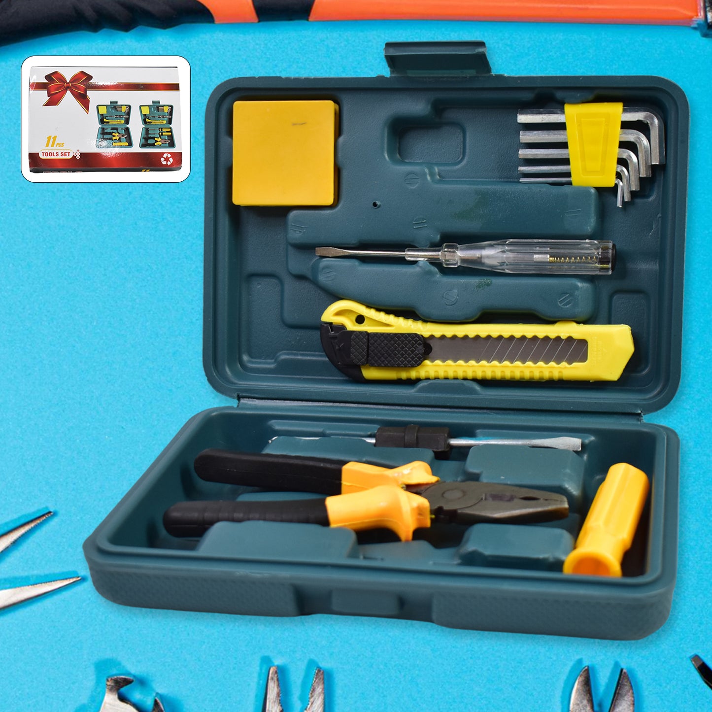 Multi Functional Hardware Tool Set (11 Pcs Set) - LootFaat