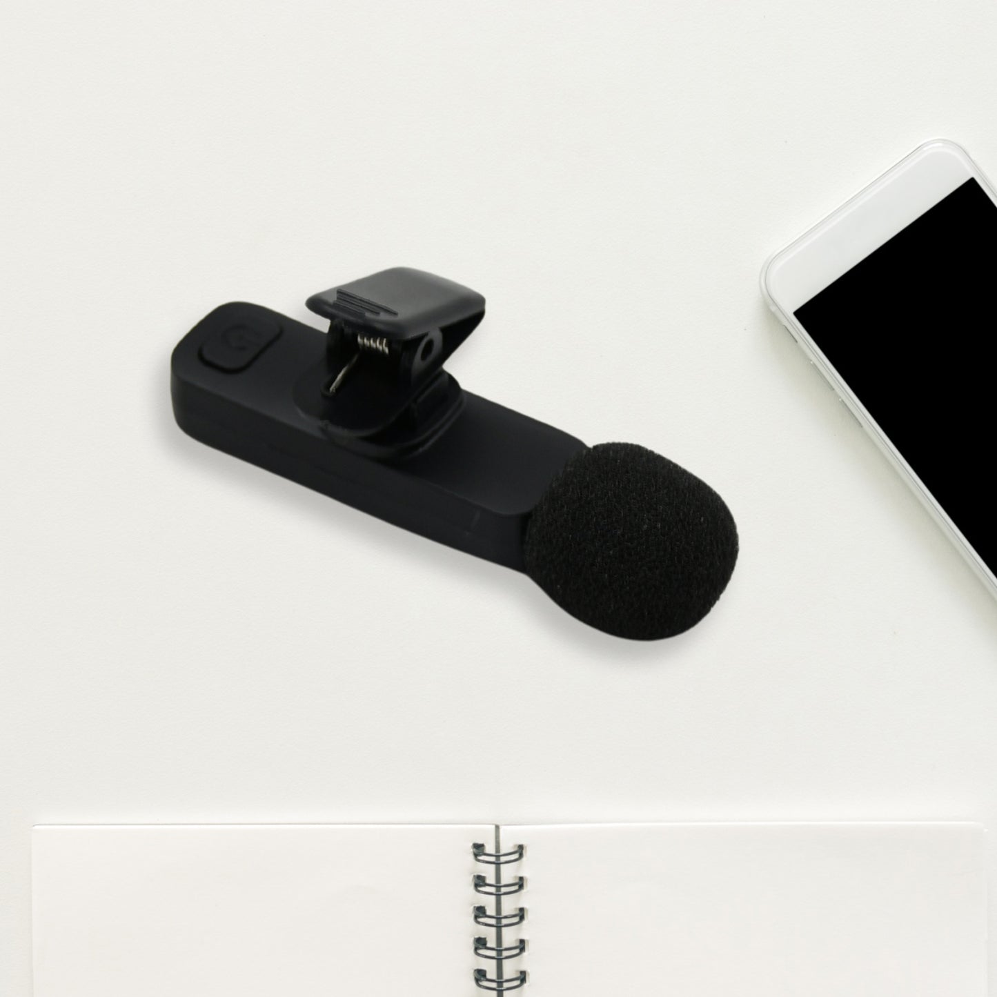 Intelligent Noise Cancelling Live Streaming Clip On Microphone For Type-c For Iphone With Charging Mini Wireless Lapel Collar Microphone - LootFaat