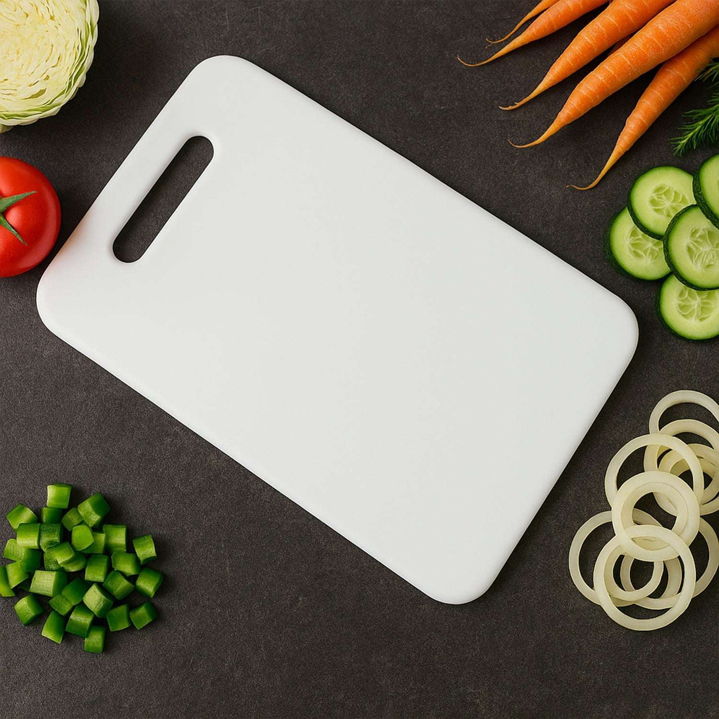 Apex Medium Plastic Chopping Board (3623 Cm 1 Pc)