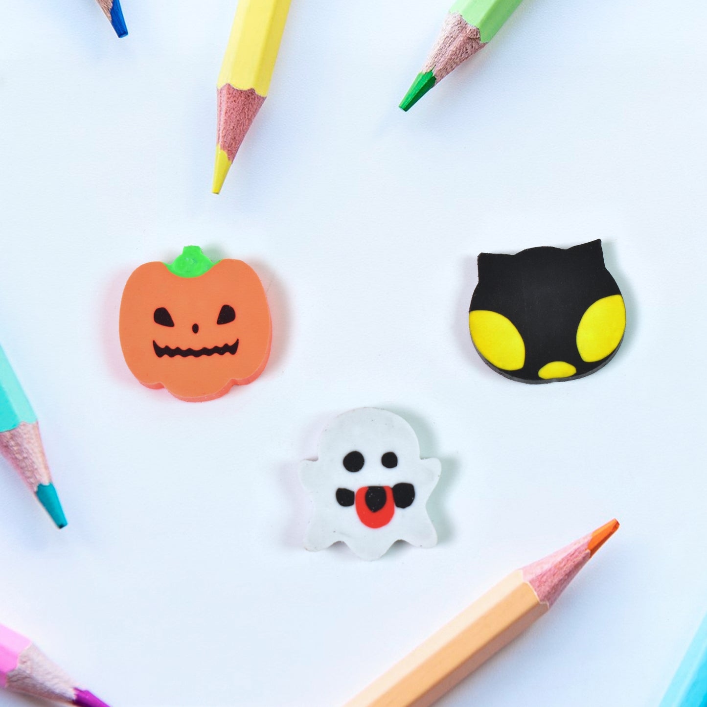 Cartoon Shape Eraser Rubber (1 Pc Mix Colour Design) - LootFaat