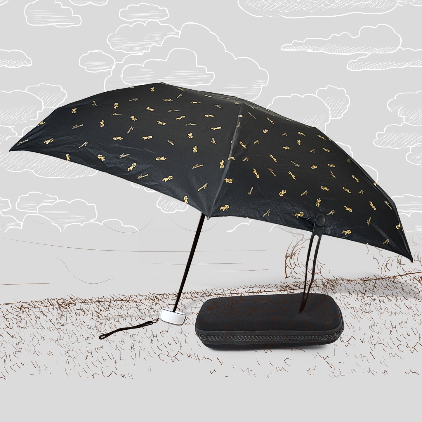 3-fold Umbrella Summer Sun And Rain Protectionfoldable Cute Umbrella Uv Protection Rain Sun Umbrella Travel Accessories Umbrella For Children Girls And Boys (1 Pc With Zip Case) - LootFaat