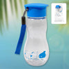 Portable Transparent Water Bottle with Carry Strap - 280ml
