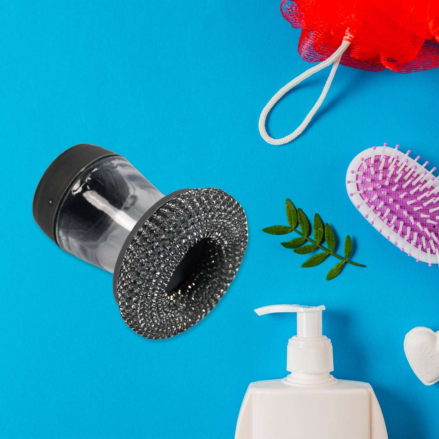 Soap Dispensing Palm Brush Washing Liquid Dish Brush Soap Pot Utensils With Dispenser Cleaning - LootFaat