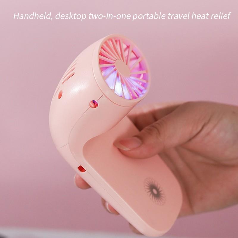 Portable Mobile Phone Holder Fan Personal Fan Multi- Function Fan Handheld Charging Fan (Battery Not Include) - LootFaat