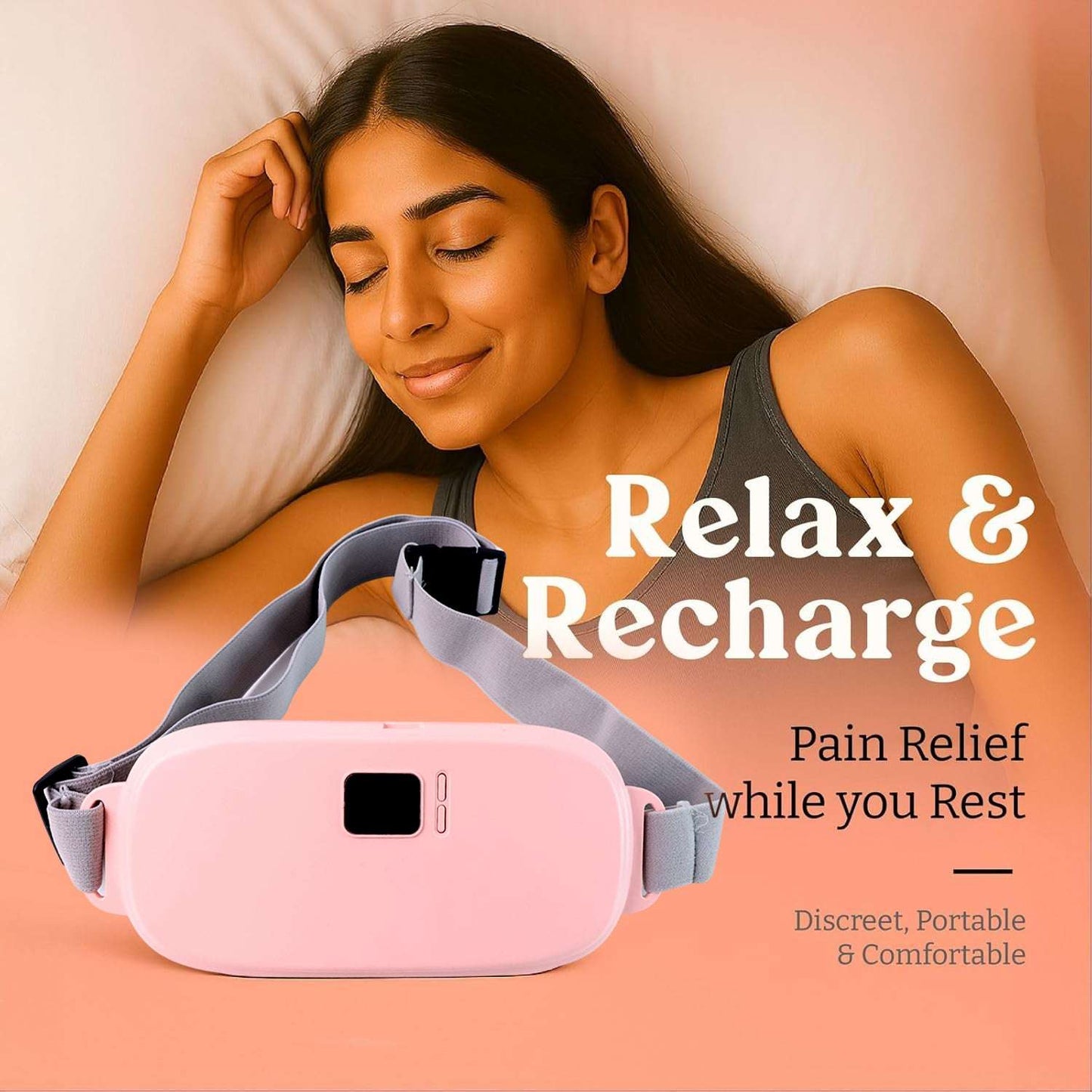 Smart Warm Palace Belt - Rechargeable Heating & Vibration for Cramp Relief