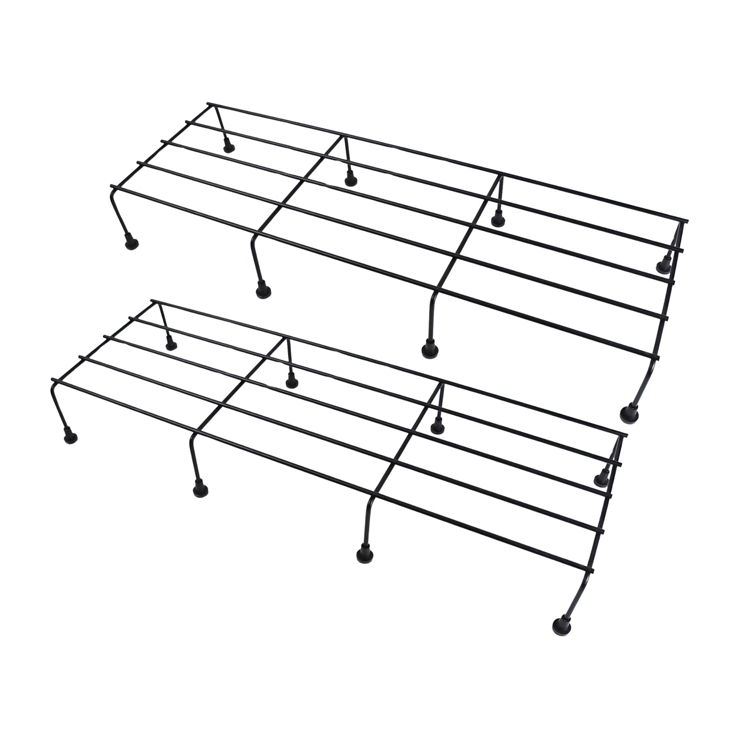 Metal Rectangle Flower Plant Stand For Balcony (6020 Cm 2 Pc Set) - LootFaat