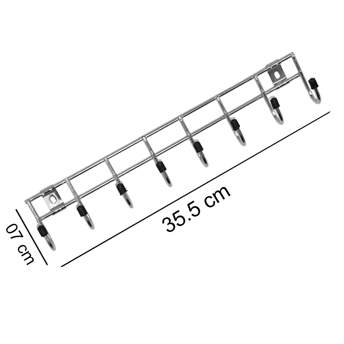 Multipurpose Stainless Steal Hanger Strip Hooks (6 Pin) - LootFaat