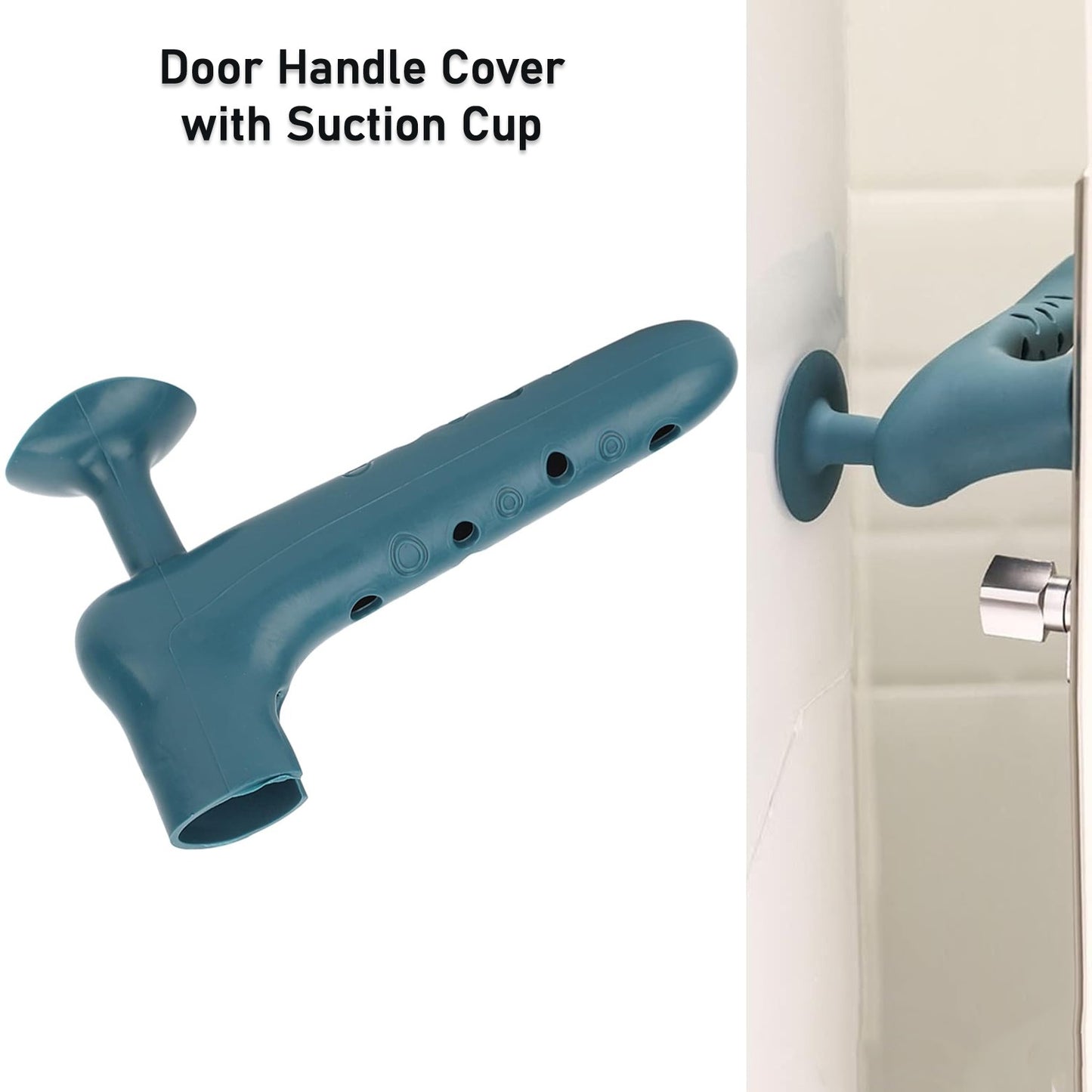 Silicone Door Handle Cover With Suction Cup (1 Pc) - LootFaat