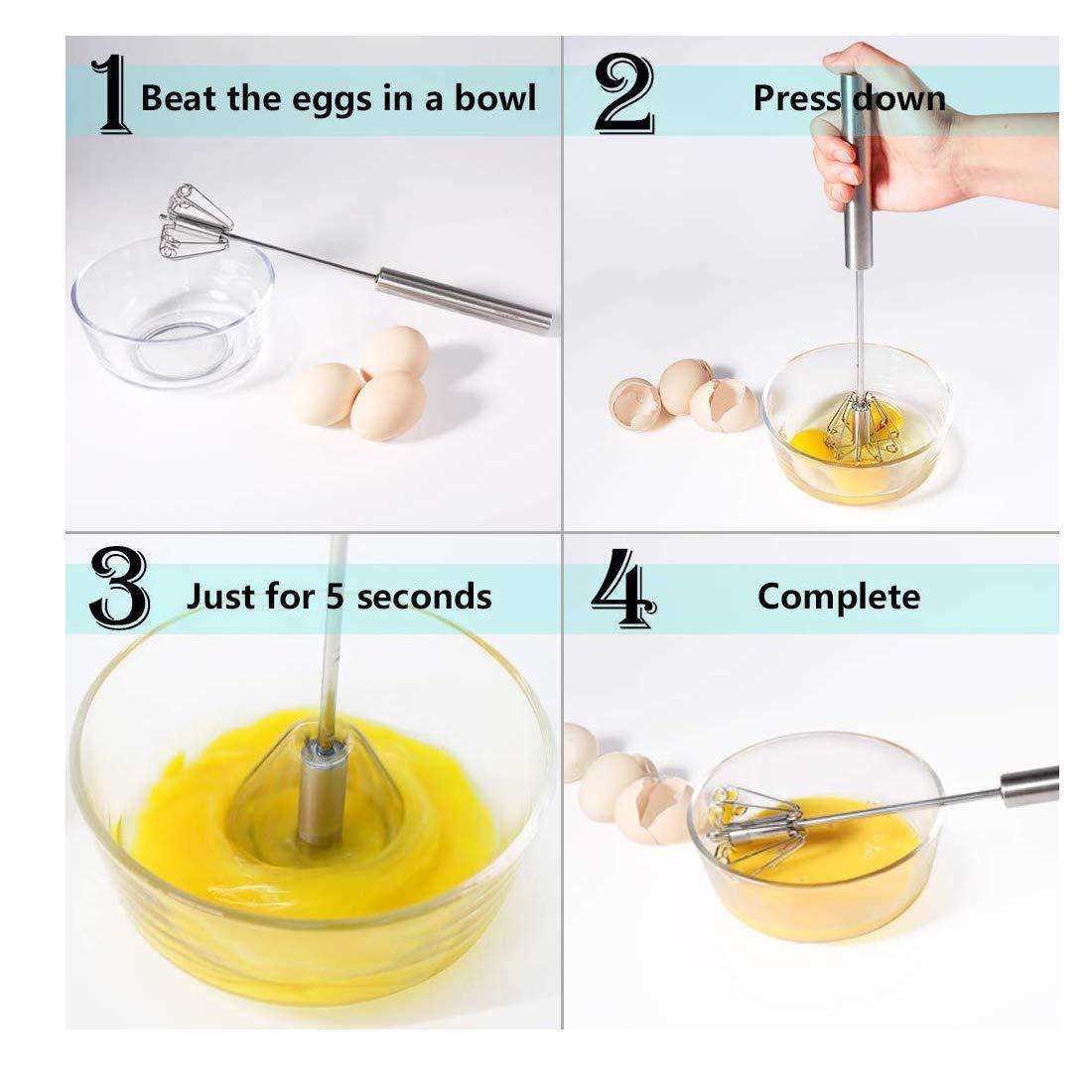 Stainless Steel Manual Mixi Hand Blender - LootFaat
