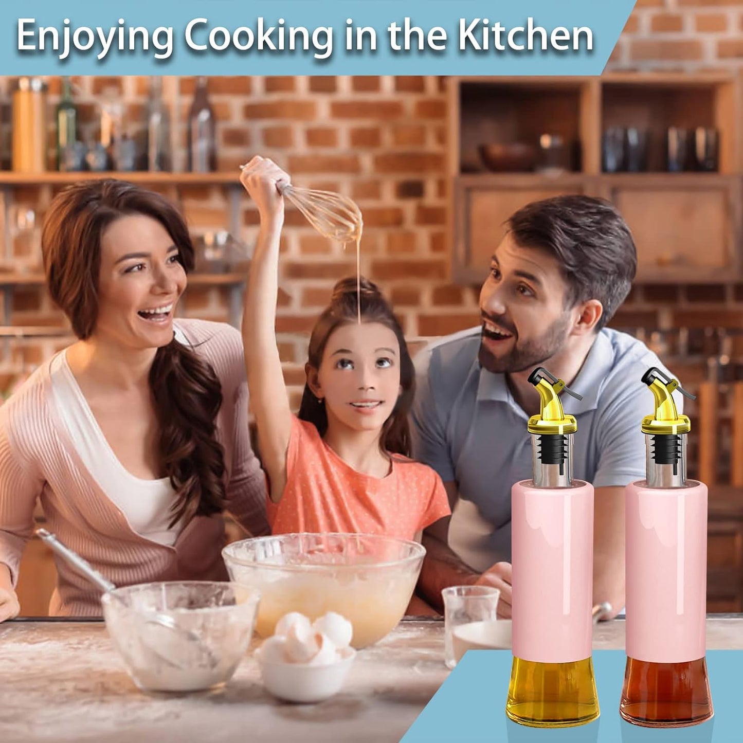 300 Ml Olive Oil Dispenser Bottle Leakproof Condiment Glass Container Non- Drip Spout Soy Sauce Vinegar Cruet Bottle For Kitchen Cooking Bbq Fry For Kicthen Home (300 Ml) - LootFaat