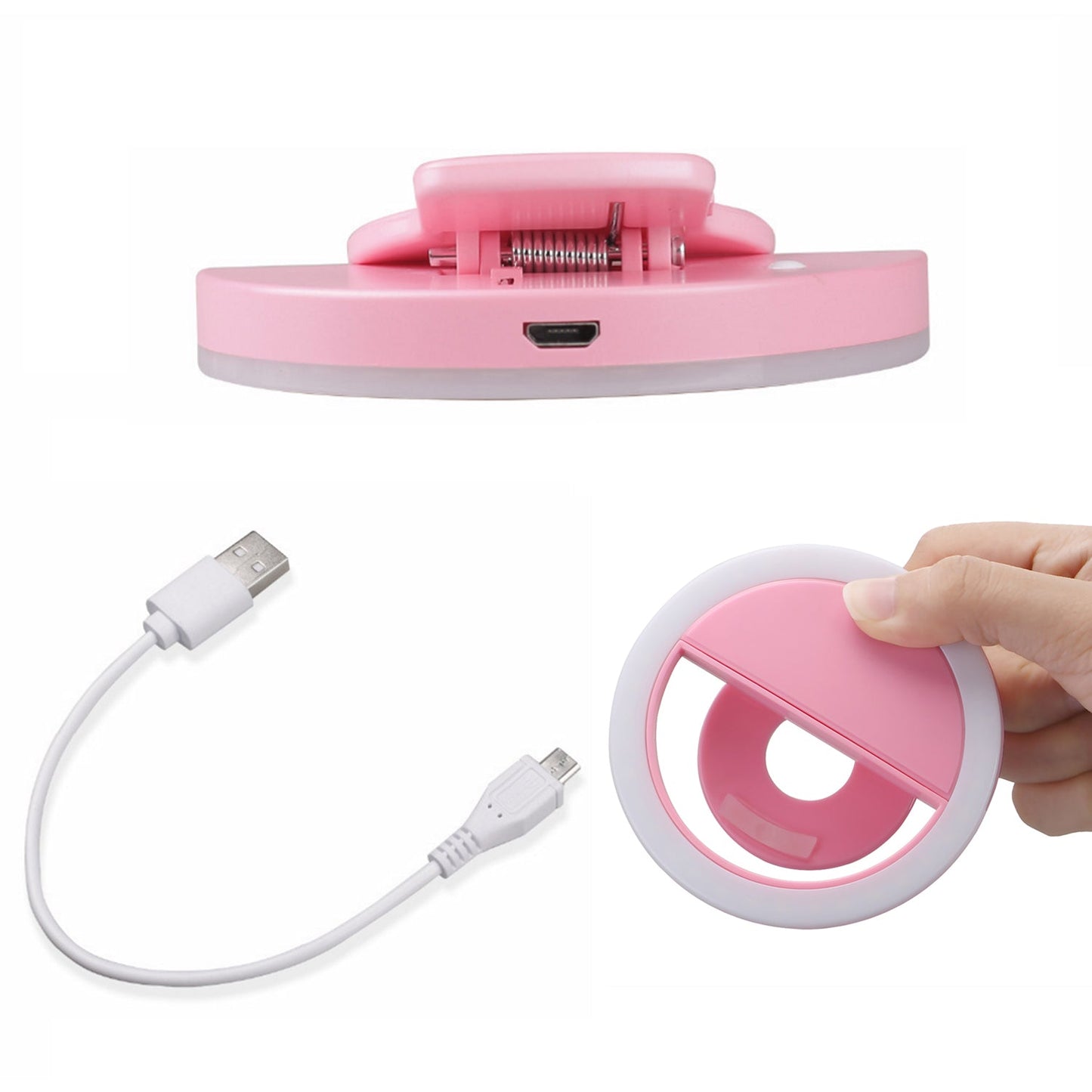 Selfie Ring Light Used For Applying Bright Shade Over Face During Taking Selfies And Making Videos Etc. - LootFaat