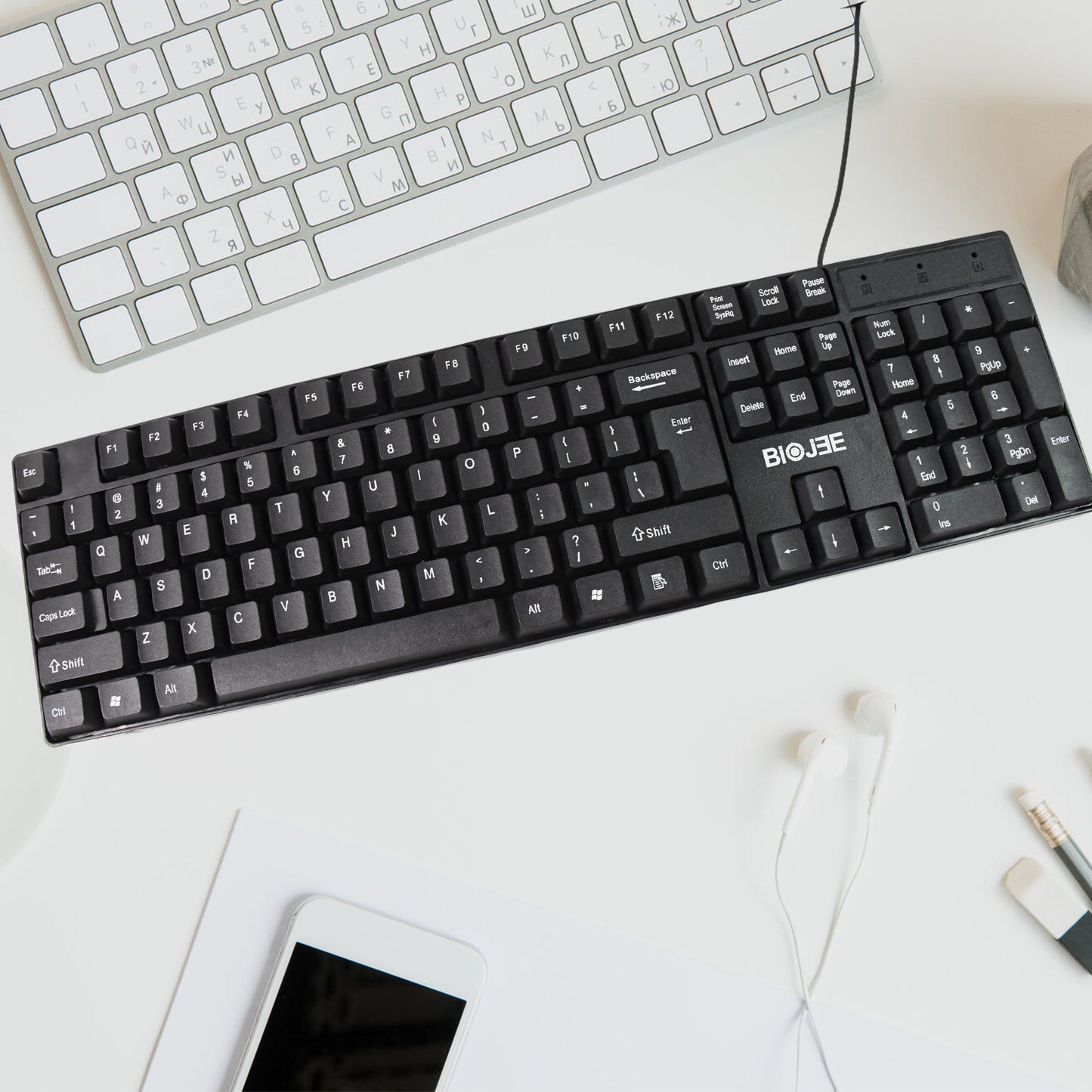 Wired Usb Keyboard 104 Keys (1 Pc) - LootFaat