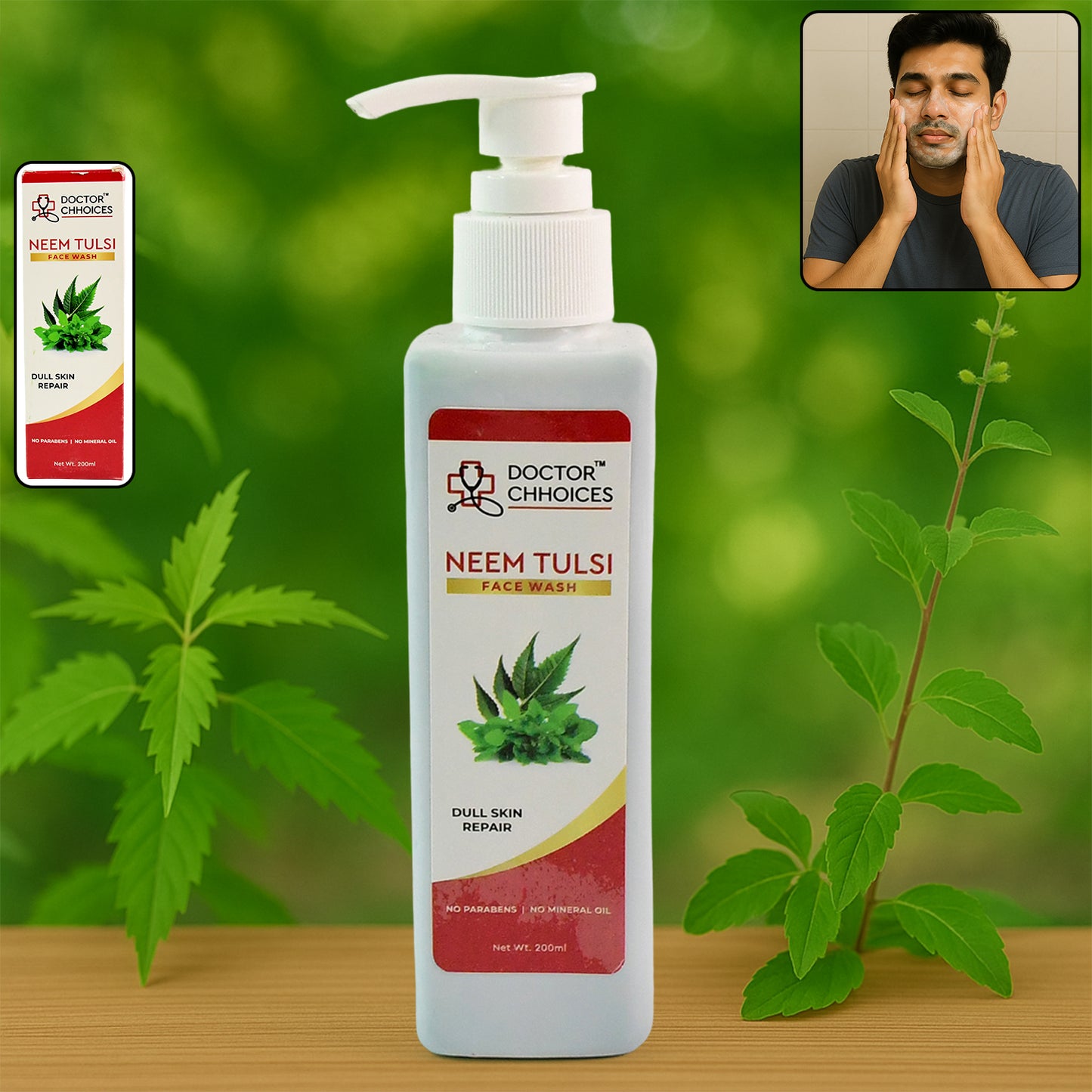 Doctor Chhoices Neem Tulsi Face Wash 200ml (1 Pc)