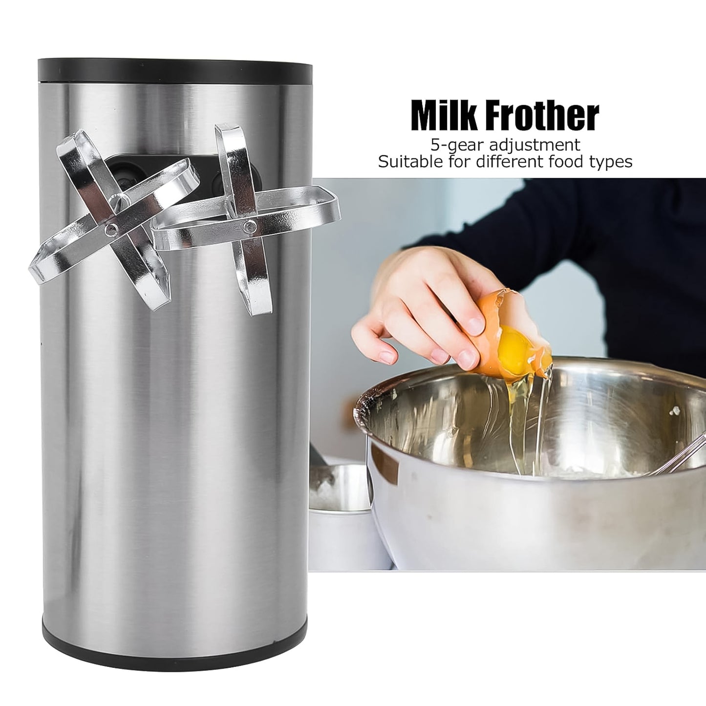Orbit 450W Electric Hand Mixer with 5 Speeds, Turbo & Stainless Steel Attachments