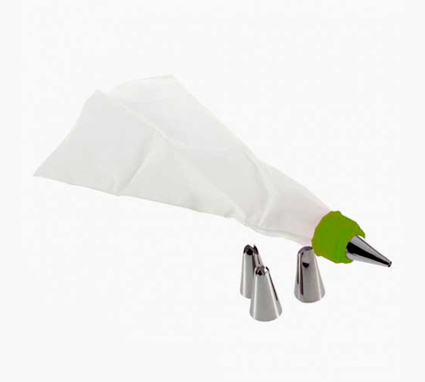 Cake Decorating Nozzle With Piping Bag Stainless Steel Piping Cream Frosting Nozzles - LootFaat
