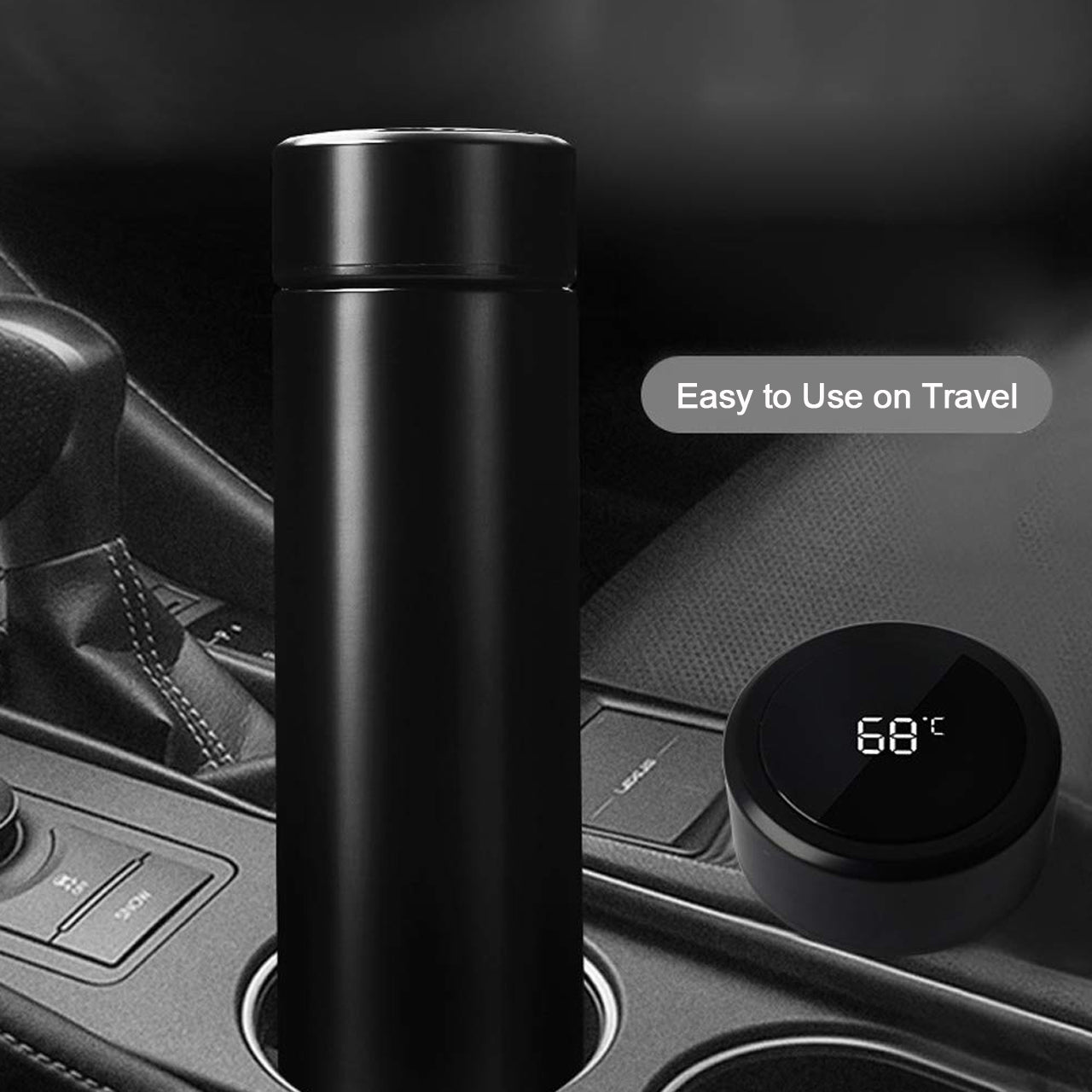Double Stainless Steel Wall Smart Flask Water Bottle ( B Grade ) - LootFaat