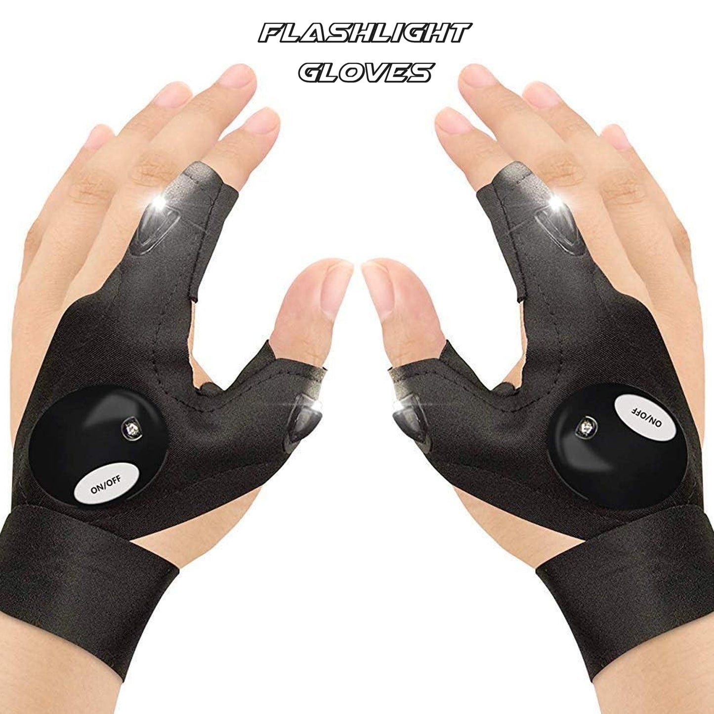 Led Flashlight Gloves Gifts For Men (Hand Gloves Light 1 Pair) - LootFaat