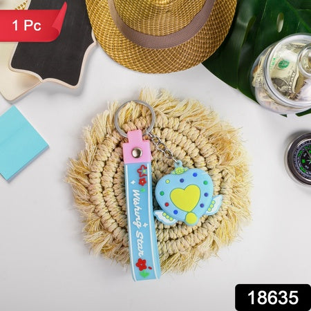 Cute Silicone 3d Key Chain With Metal Hook Strap (Pack Of 1) - LootFaat