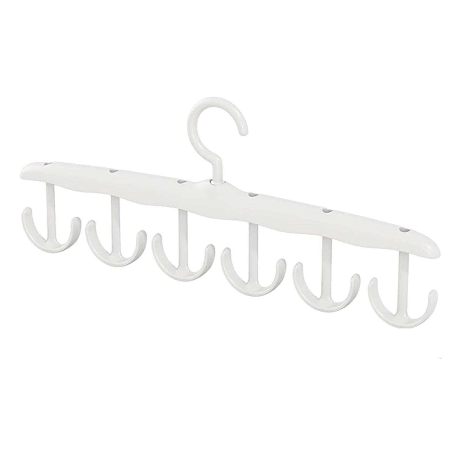 Tank Top Hanger 12-hook Space Saving Hanger Capacity Rotatable Wood Space Saving Hanger Closet Organizers And Storage For Dorm Apartment For Tank Top - LootFaat